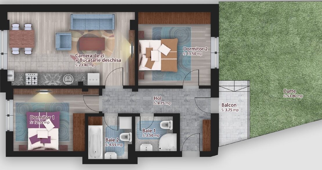 apartament 3 camere decomandat bucuresti